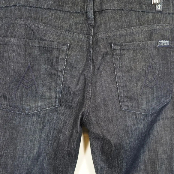 7 FOR ALL MANKIND A Pocket “The Lexie” Womens Size 30P Bootcut Blue Jeans - Picture 6 of 7